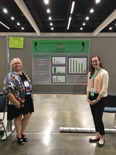 Student presented a poster at the American Speech & Hearing Association annual conference